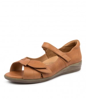 Women Ziera Disco (Wide) Sandals Brown | Z-758049