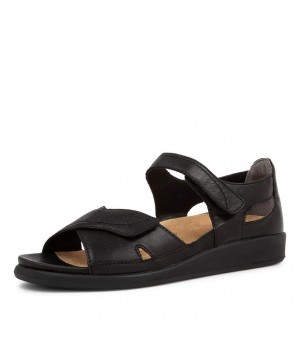 Women Ziera Ians (Wide) Sandals Black / Black | Z-024391