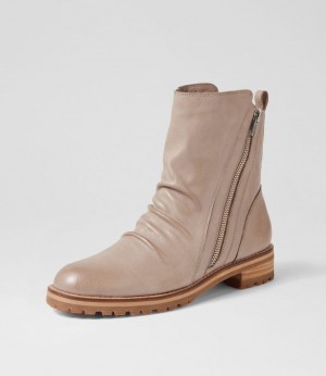 Women Ziera Madoc (Wide) Boots Beige | Z-198054