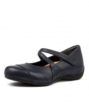 Women Ziera Xray (Extra Wide) Mary Janes Navy | Z-679528