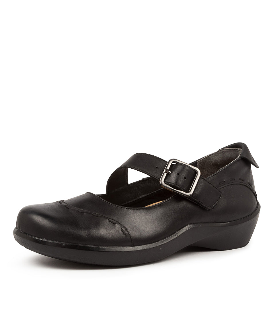 Women Ziera Angel (Extra Wide) Mary Janes Black | Z-479562