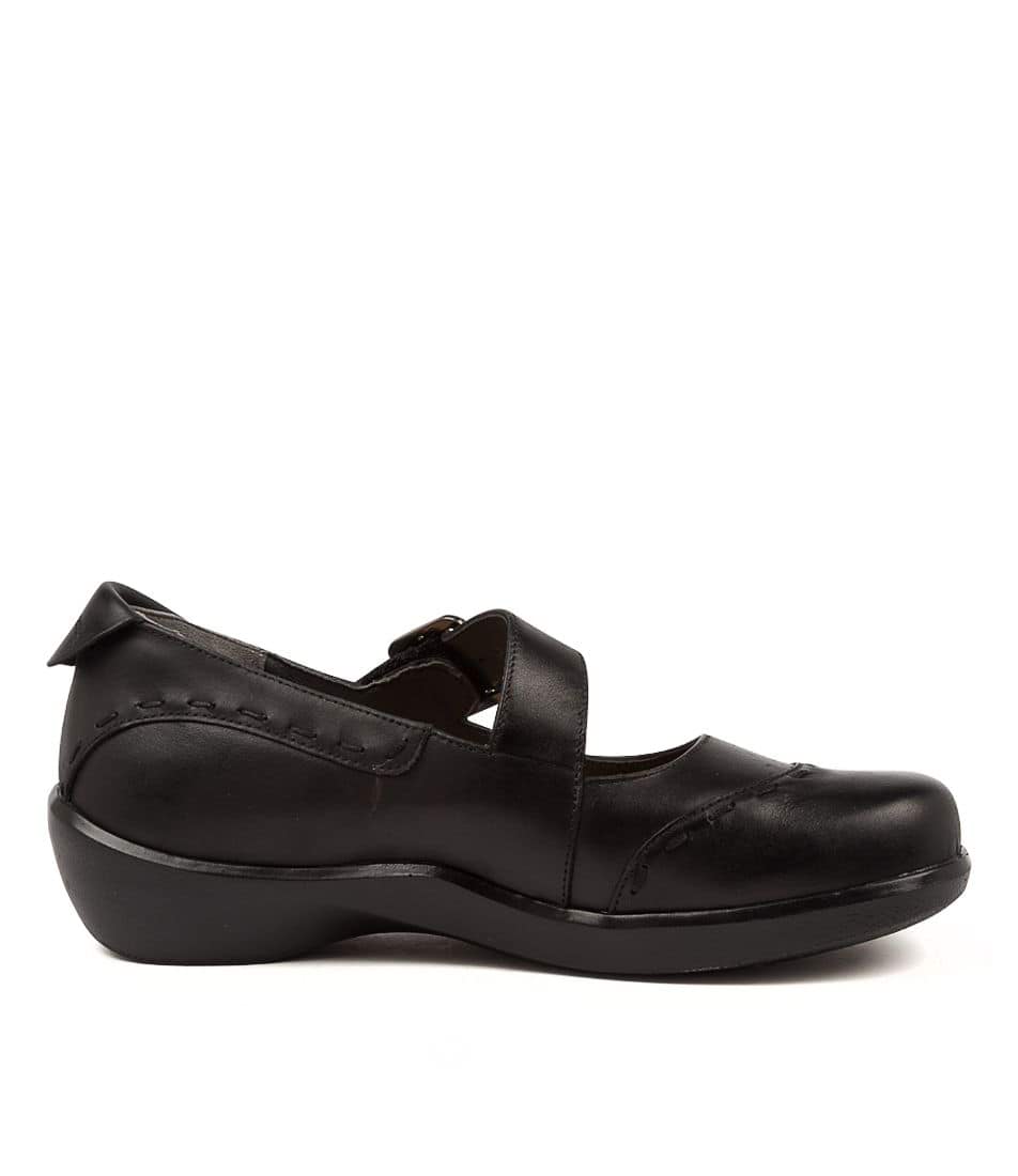 Women Ziera Angel (Wide) Mary Janes Black | Z-061279