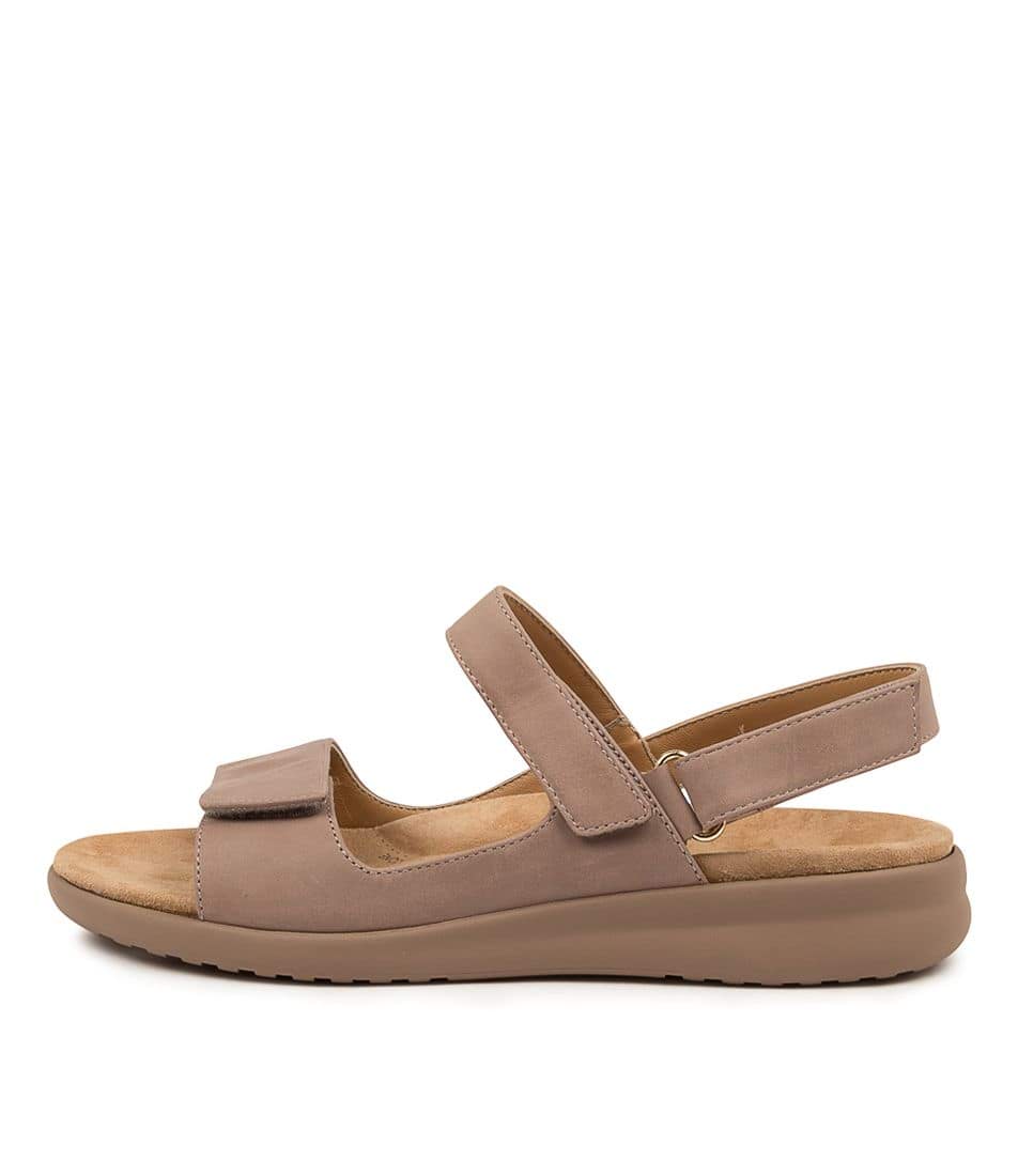 Women Ziera Benji (Wide) Sandals Grey Brown / Grey Brown | Z-069158