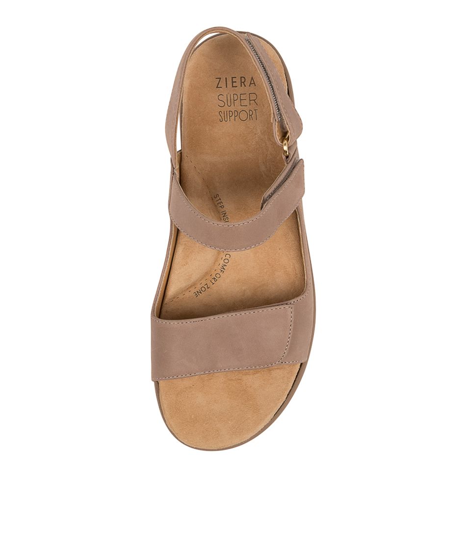 Women Ziera Benji (Wide) Sandals Grey Brown / Grey Brown | Z-069158