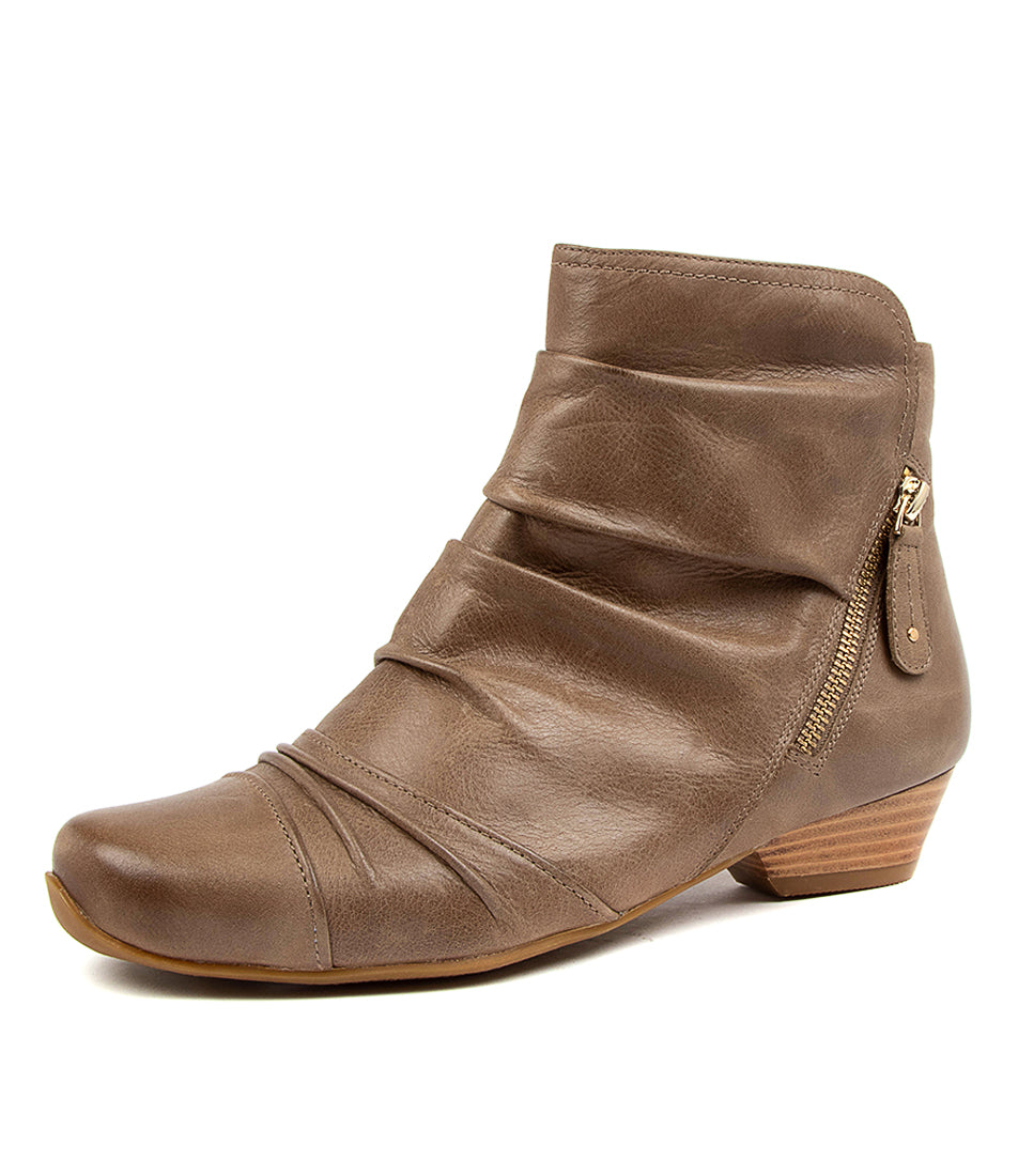 Women Ziera Camryn (Extra Wide) Boots Grey Brown | Z-408572