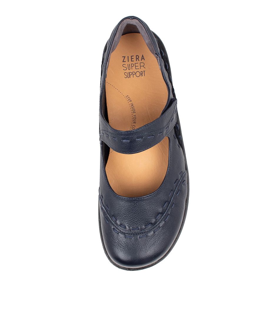 Women Ziera Gummibear (Wide) Mary Janes Navy | Z-607915