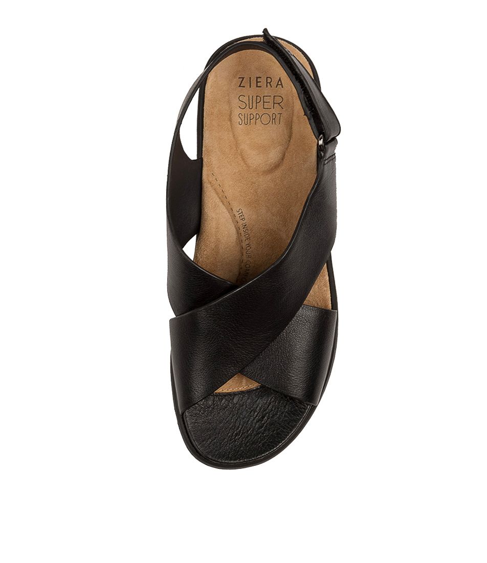 Women Ziera Ilda (Wide) Sandals Black / Black | Z-958604