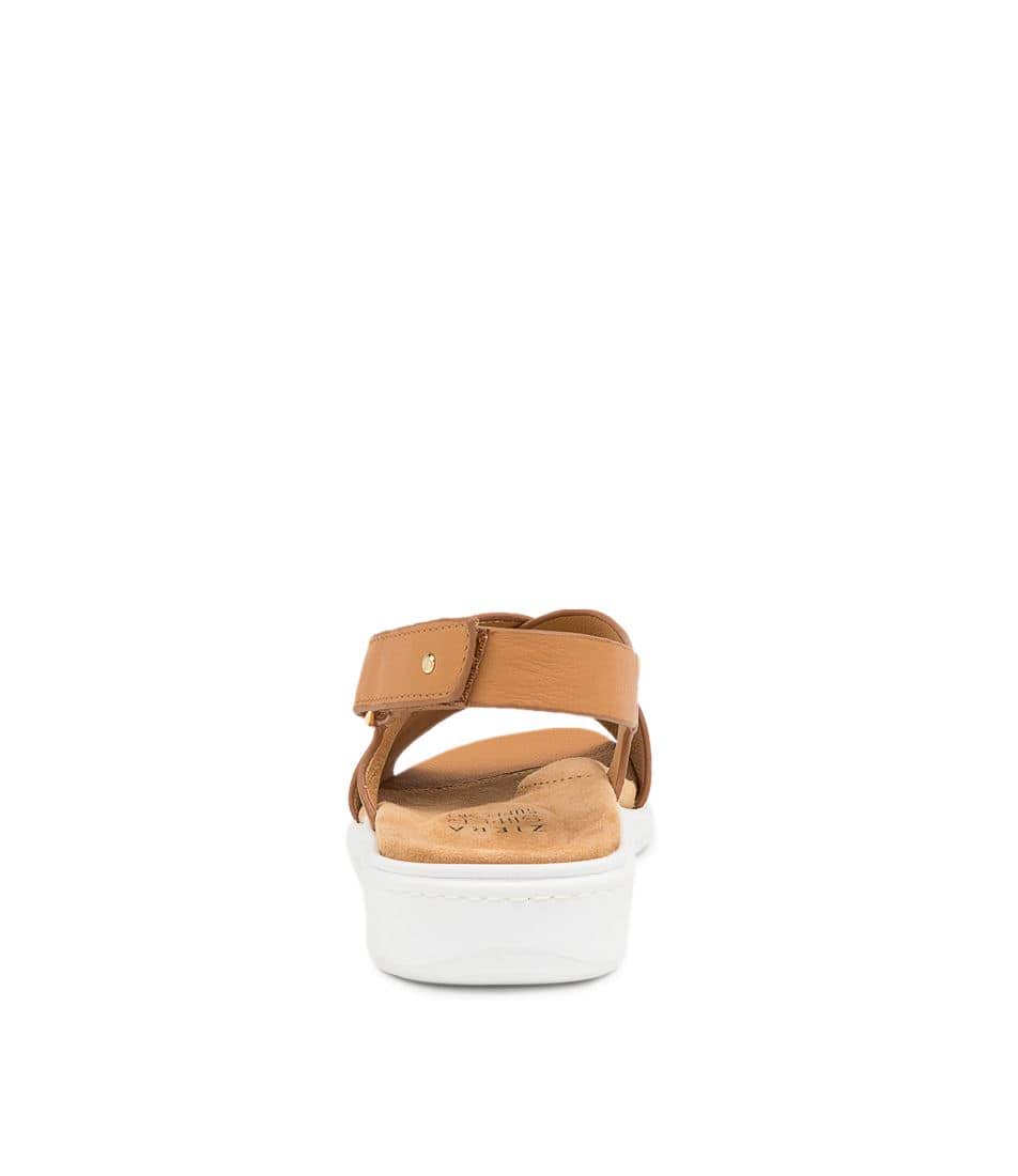 Women Ziera Ilda (Wide) Sandals Brown / White | Z-704532