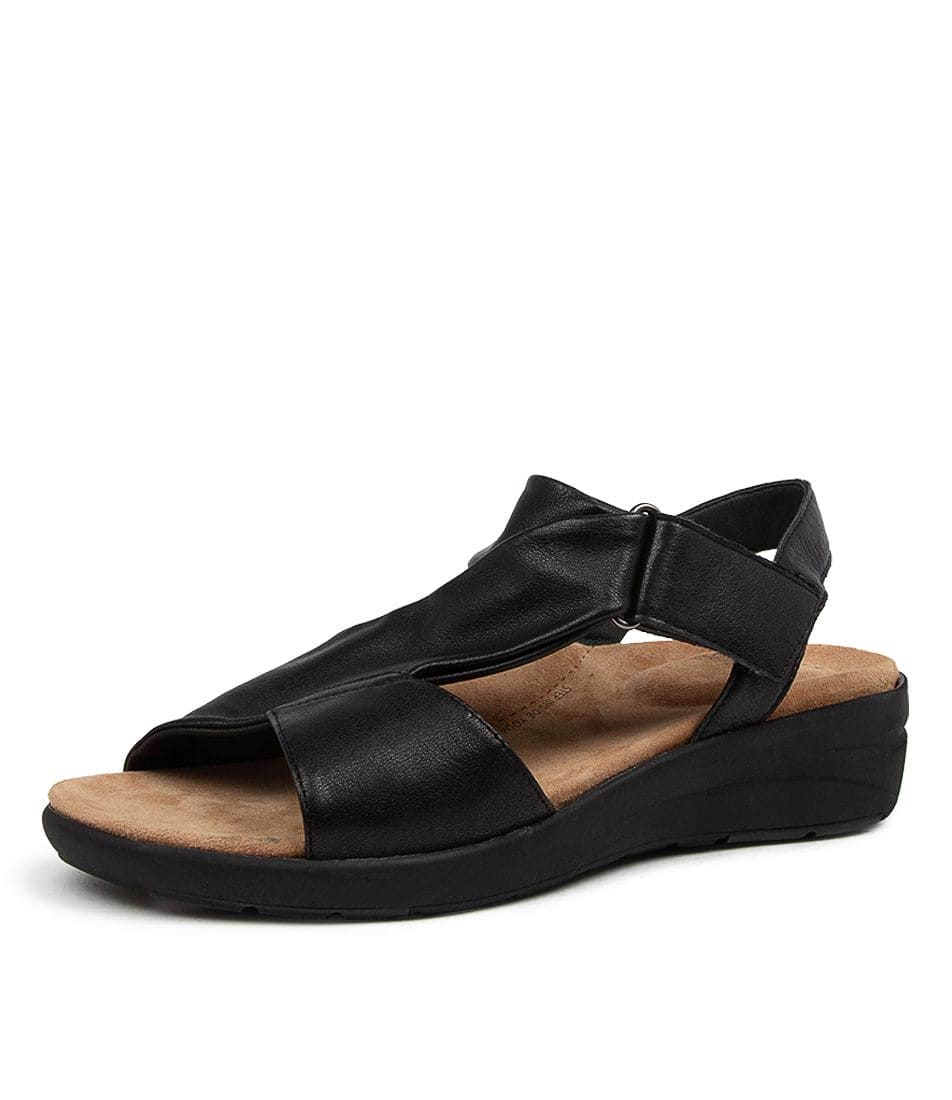 Women Ziera Nazley (Wide) Sandals Black / Black | Z-359128