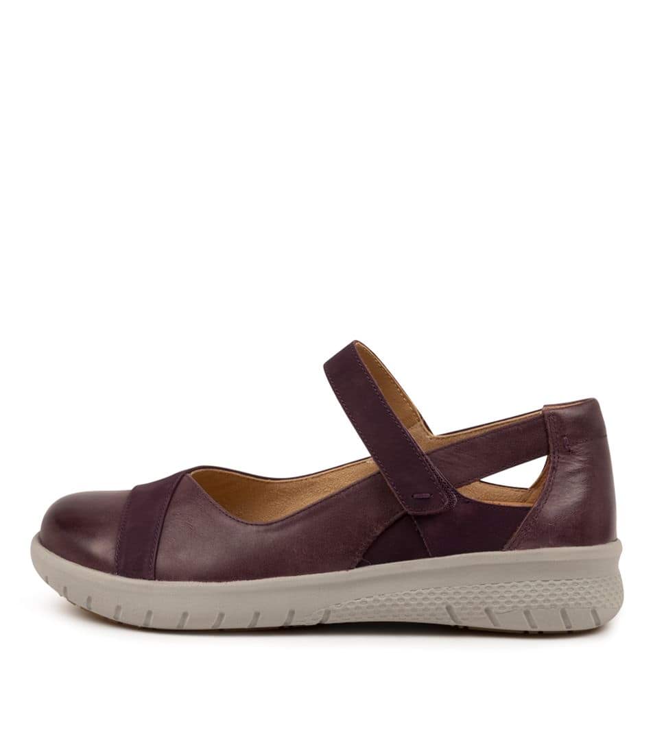 Women Ziera Sofia (Extra Wide, Adjustable Fit) Mary Janes Purple | Z-190572