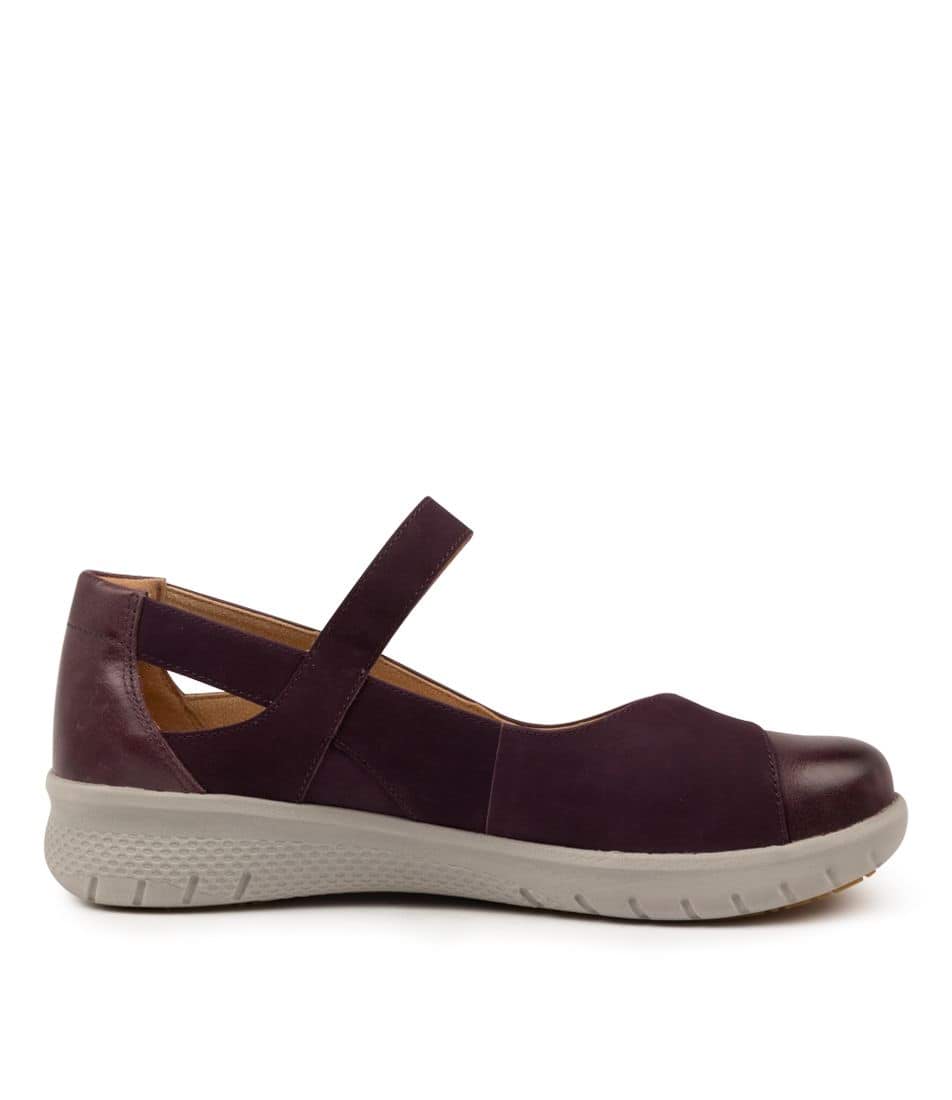 Women Ziera Sofia (Extra Wide, Adjustable Fit) Mary Janes Purple | Z-190572