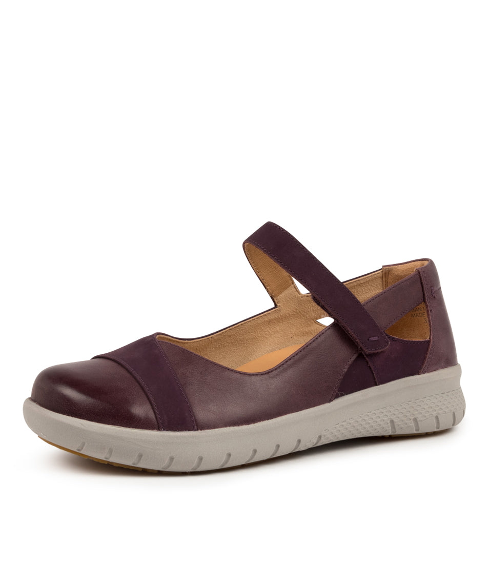 Women Ziera Sofia (Extra Wide, Adjustable Fit) Mary Janes Purple | Z-190572